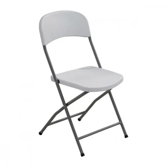 Moderner klappbarer Stuhl für CATERING 2 aus weißem ABS