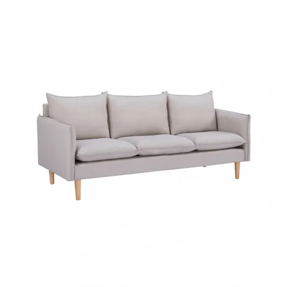 Klassisches Stoffsofa mit Kissen 3-Sitzer FLORIN 188cm