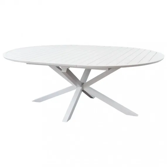 Ausziehbarer runder Gartentisch Camelot 150/200 x 150 - Magazzini Cosma