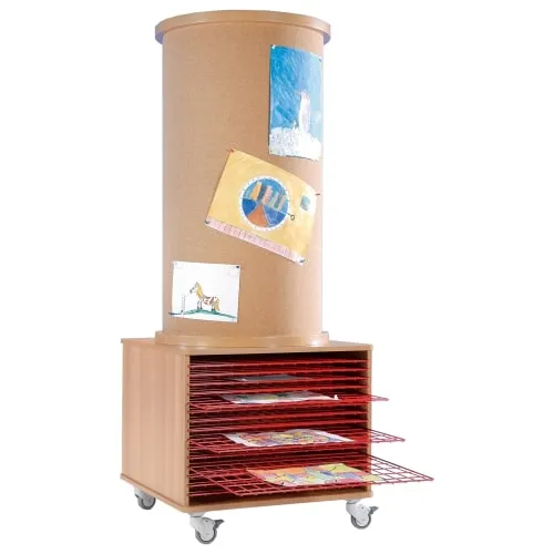 Litfaßsäule mit Trockengittern, Höhe 190 cm