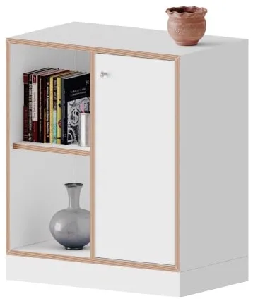 Conen Regal zweireihig mit 2 Ordnerhöhen und abschließbarer Tür - qickly® Serie