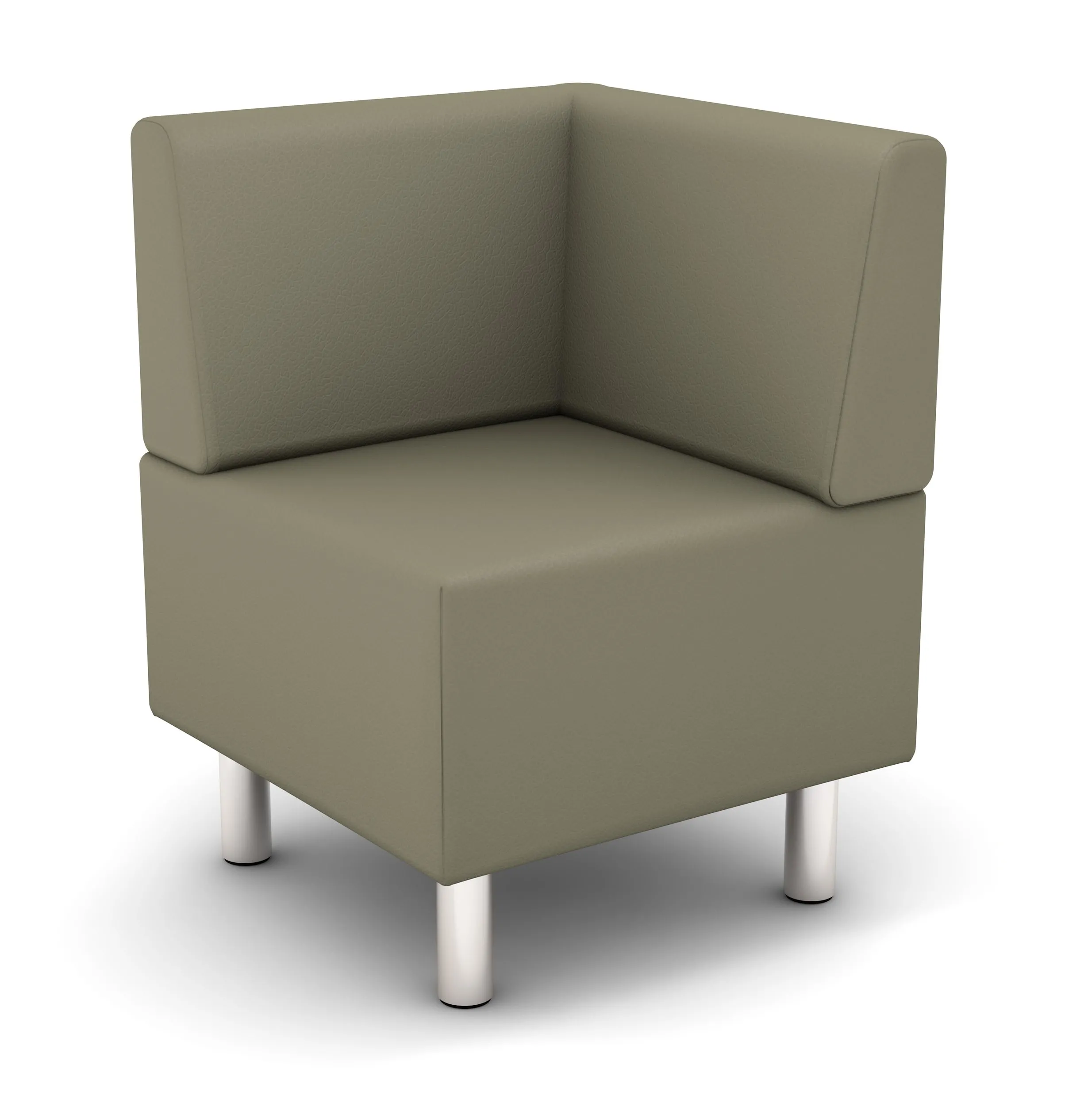 Polsterei Enders Ecksessel “Cubi” mit Kunstlederbezug, optional schwer entflammbar