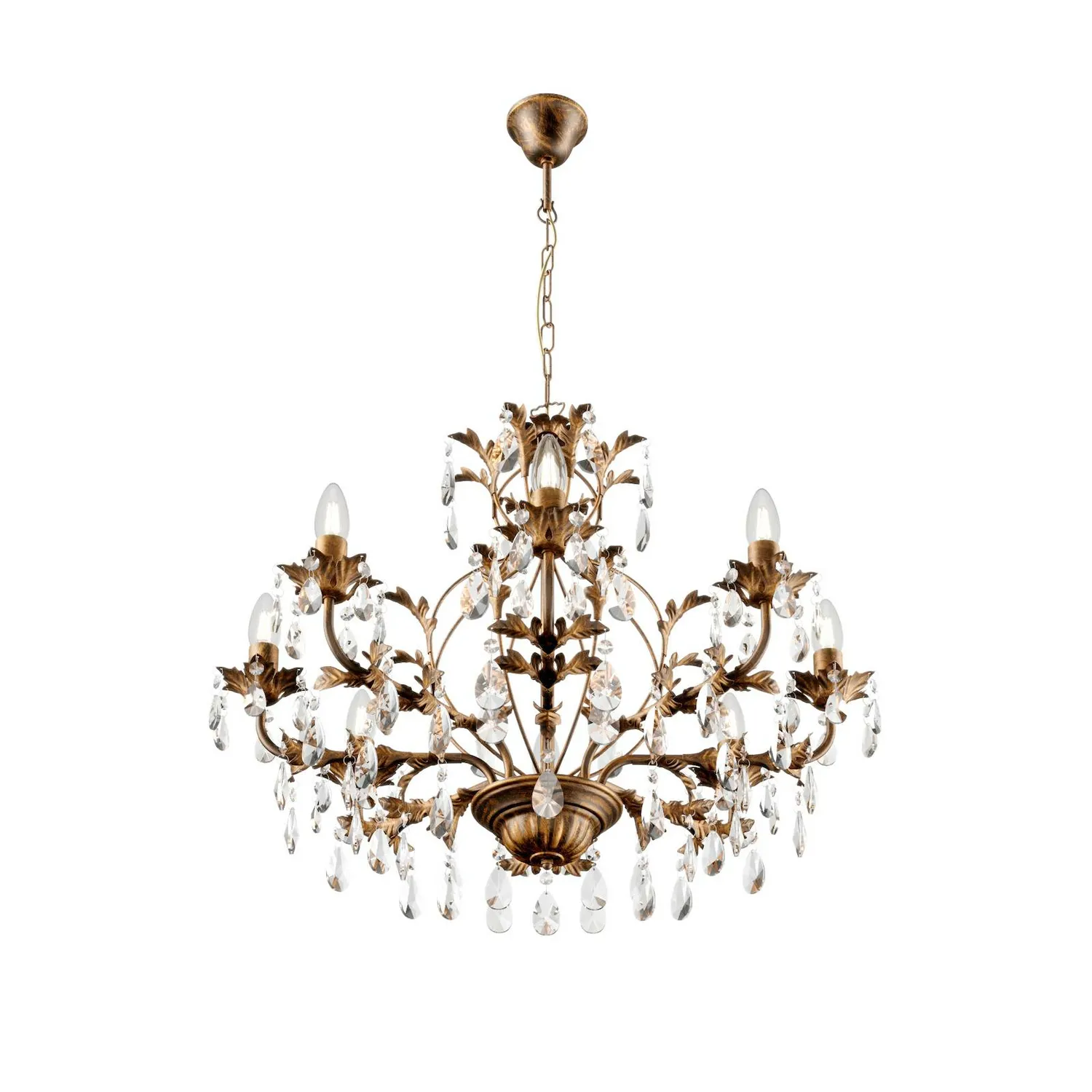 Euluna Kronleuchter Teresa Hängelampe Deckenlampe Lampe 8 Flammig E14 Krista863 B-Ware