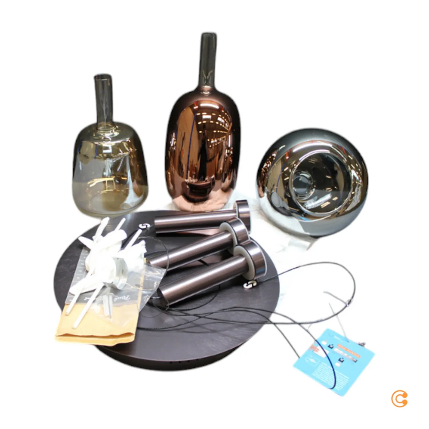 Paul Neuhaus Led Pendellampe Hängeleuchte Deckenlampe Leuchte Glas Bunt ø 4384 B-Ware