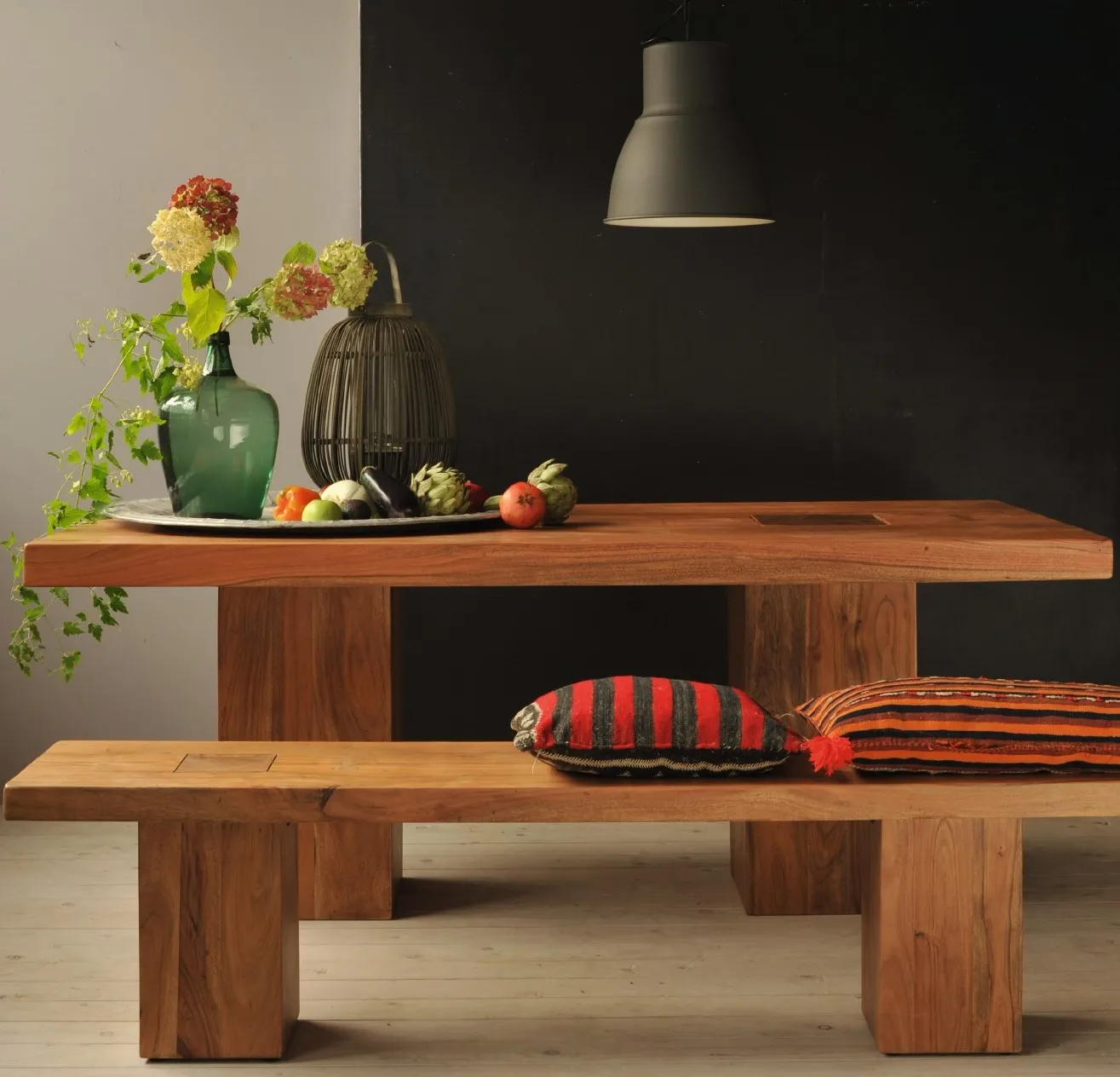 Sitzbank 'Carlo', dunkelbraun, B 180 cm, H 45 cm, T 40 cm