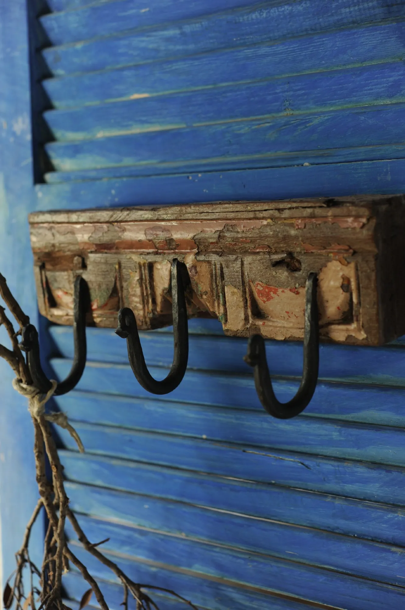 3er Hakenleiste, natur, B ab 34 cm