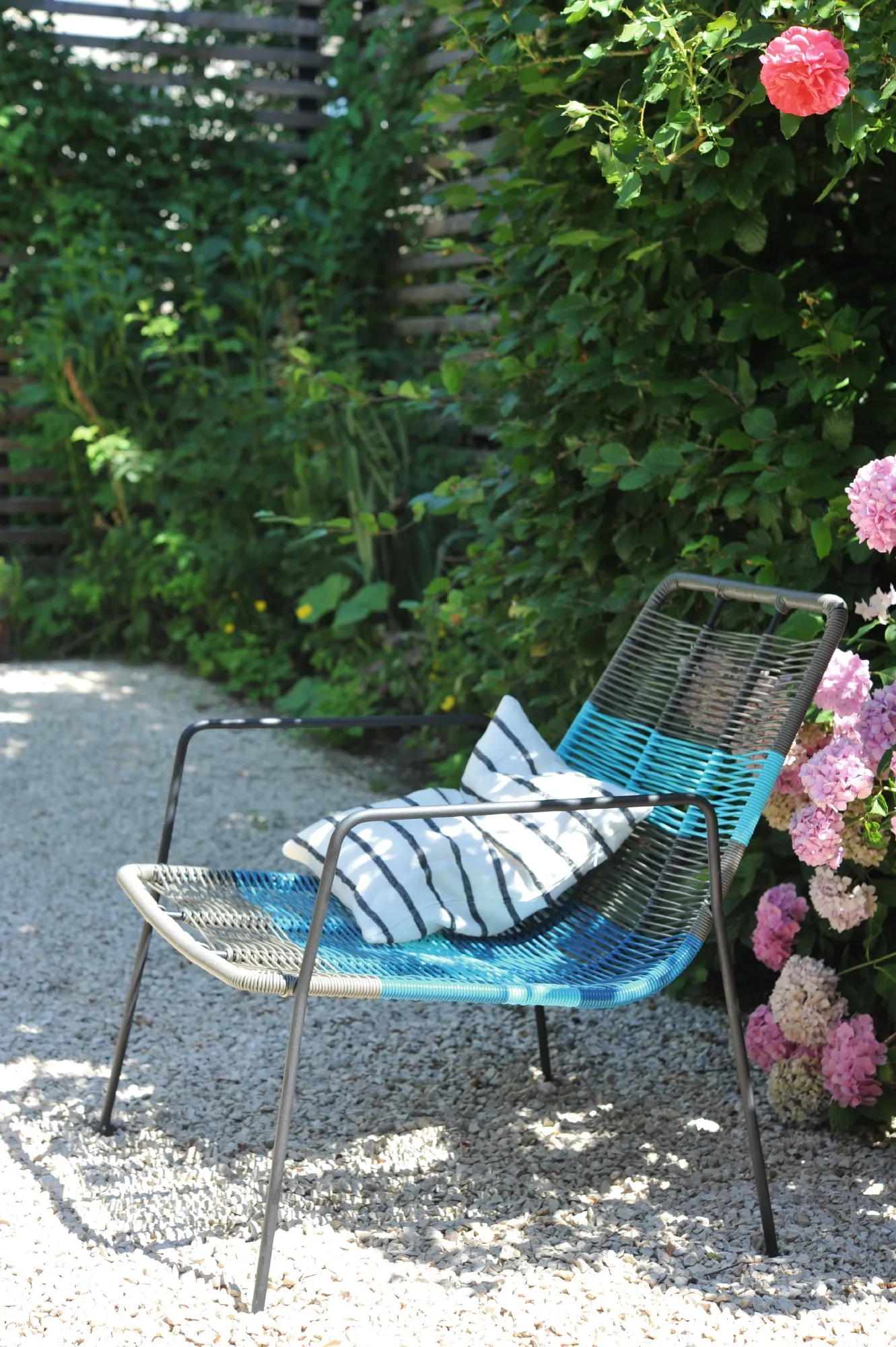 Sessel 'Noa', türkis, blau, schwarz, T 80cm, B 70cm, H 79cm