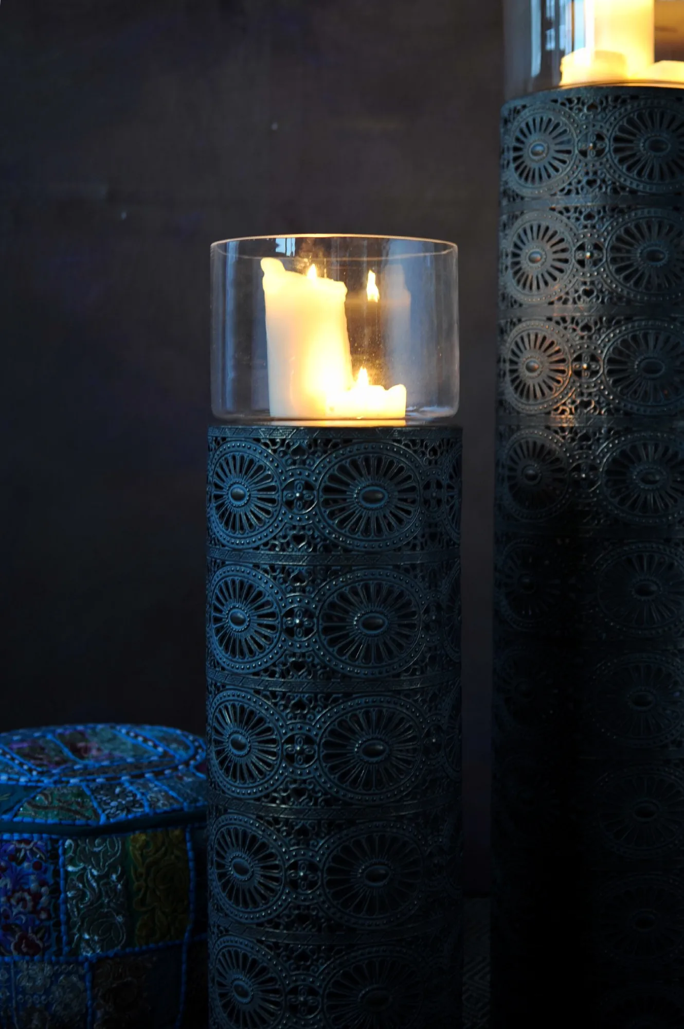 Stand-Kerzenhalter 'Vaitape' M, H 75,5 cm, Ø 22 cm