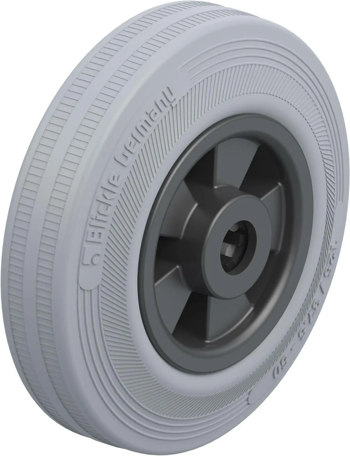 Blickle Vpp 125/12 R Sg Schwerlast Rad ø 125 Tragfähigkeit Max. 100kg Gummi Grau B-Ware