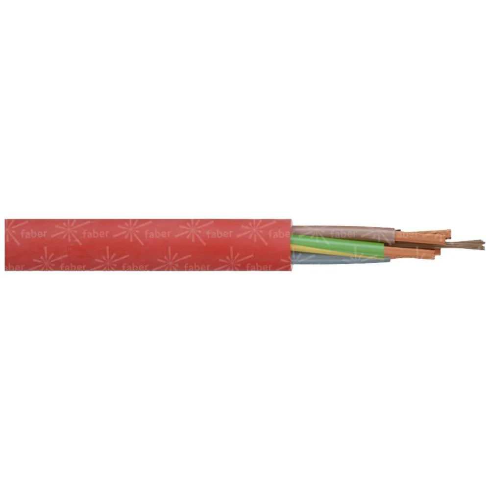 Faber Kabel 031183 Litze SiHF-O 2 x 4 mm² Rot Meterware Silikonkabel 14 METER