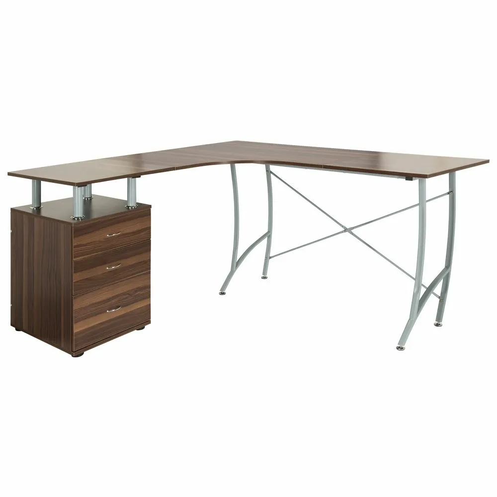 Hjh Office Eckschreibtisch Schreibtisch Computertisch Castor I 152 X 144 Cm