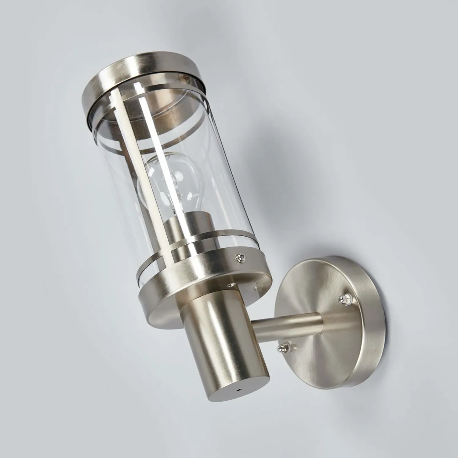 Lindby Außenwandleuchte Djori Außenlampe Wandleuchte Wandleuchte E27 Edelst587 B-Ware