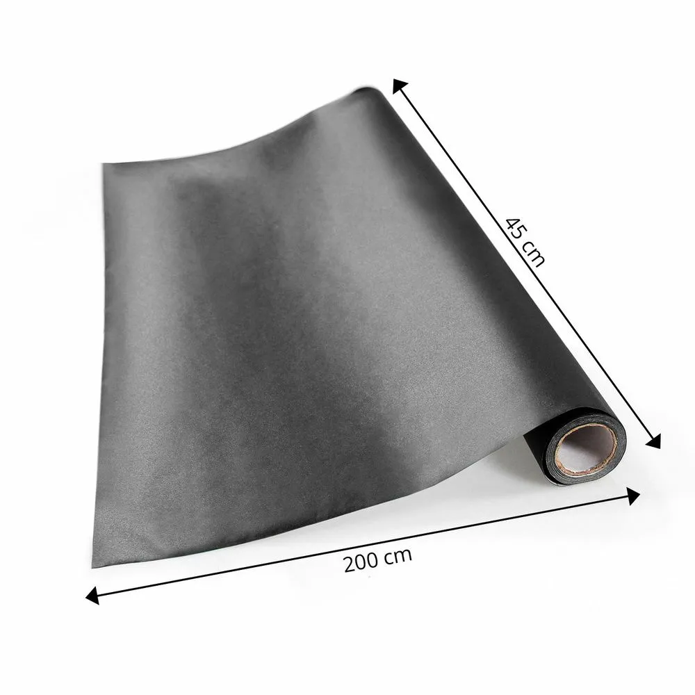 Hjh Office Tafelfolie Memo Kreidefolie Zuschneidbar 200 X 45 Cm Schwarz