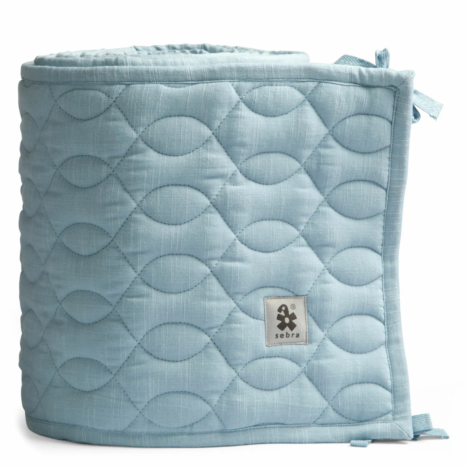 Sebra Babybettchen Kuscheldecke Babydecke Baby Decke Warm Gesteppt Powder Blue B-Ware