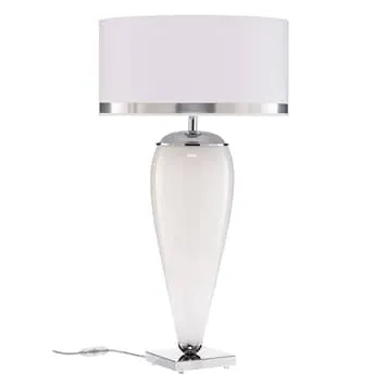 Euluna Tischleuchte Lund Tischlampe Tischlicht Leuchte Lampe Weiß Opal Höhe 70cm B-Ware