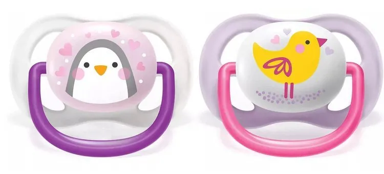 Avent Ultra Air Schnuller 0-6 Mädchen Peng/Vogel 080/06