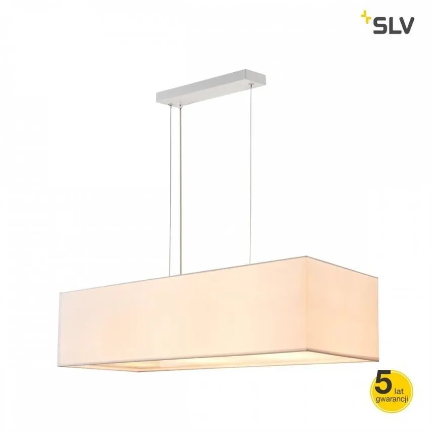 ACCANTO 3xE27 rechteckige Pendelleuchte weiß chrom Spotline