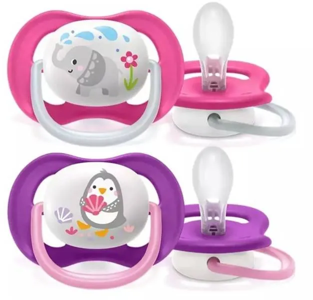 Avent Girl Elep/Peng Schnuller Gr.6-18 080/08