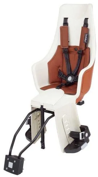Bobike Exclusive Maxi Plus 1P Fahrradsitz auf Rahmen Zimtbraun