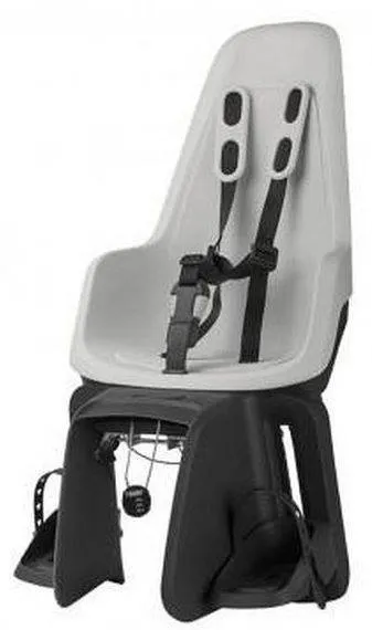 Bobike One Maxi 1P&E BD Fahrradsitz für Gepäckträger & Rahmen Snow White