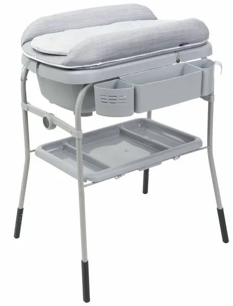 Chicco Cuddle&Bubble Wanne mit Wickeltisch Grey Melange