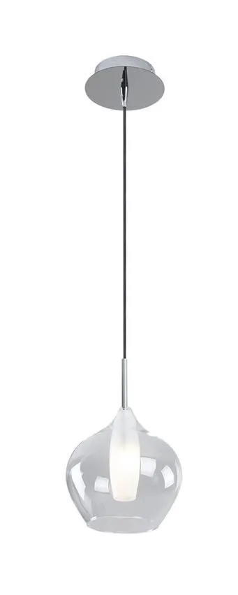 City 1L G9 Chromglas-Pendelleuchte P0345 Maxlight