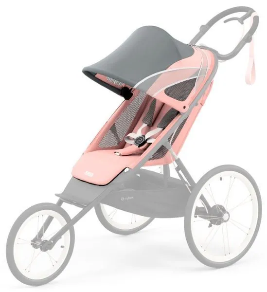 Cybex Avi Kinderwagen Sitzpolster Cybex Sports Silver Pink