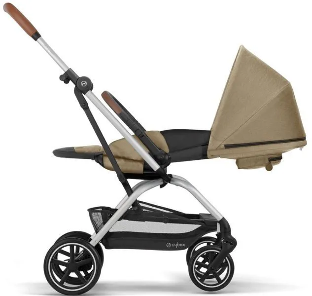 Cybex Eezy S Twist + Plus 2 Kinderwagen Classic Beige - Gestell Silber