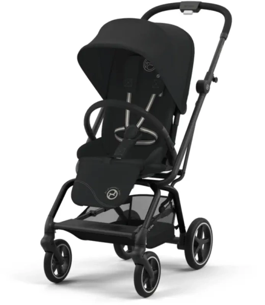 Cybex Eezy S Twist Plus 2 Kinderwagen Kinderwagen Black Frame Magic Black