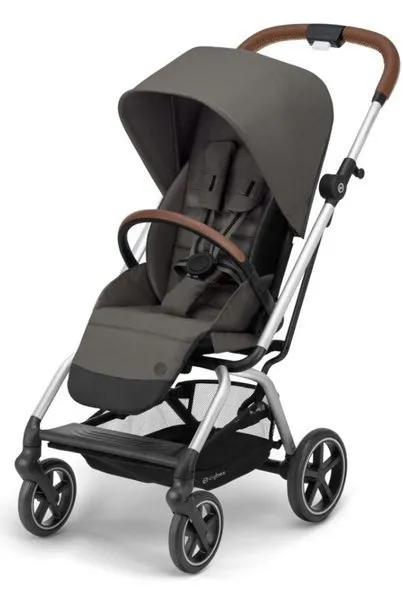 Cybex Eezy S Twist + Plus 2 Kinderwagen Kinderwagen Soho Grau - Silber Rahmen