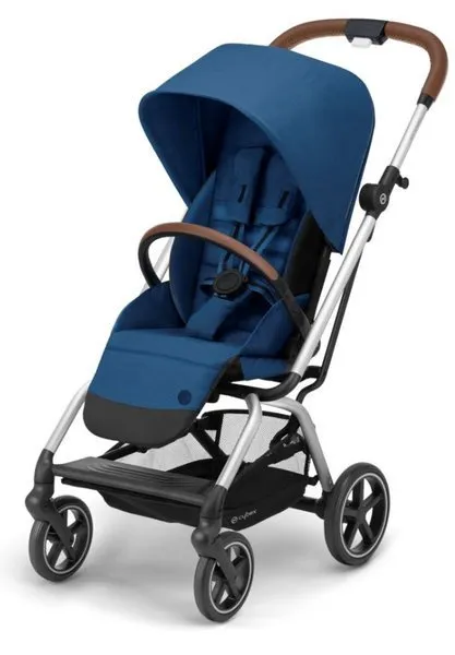 Cybex Eezy S Twist + Plus 2 Kinderwagen Marineblau - Silberner Rahmen