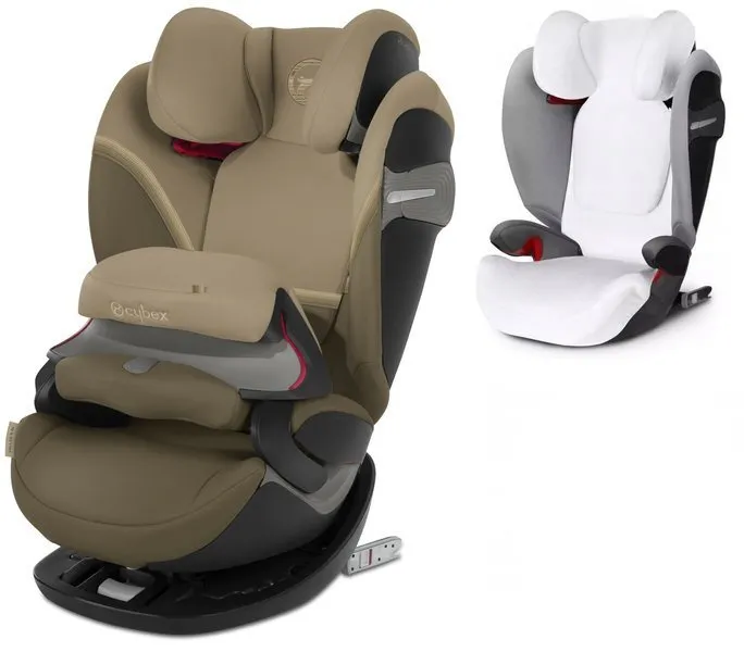 Cybex Pallas S-Fix Autositz 9-36kg + Cybex Sommerpolsterung Classic Beige