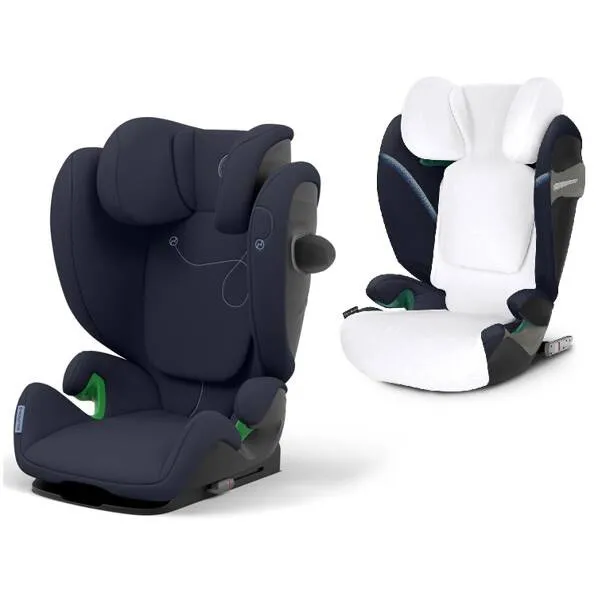 Cybex Solution G i-Fix Autositz 15-50 kg + Sommerpolsterung Ocean Blue