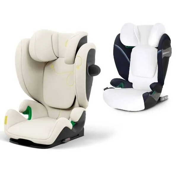 Cybex Solution G i-Fix Autositz 15-50 kg + Summer Seashell Polsterung Beige