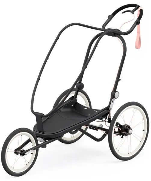Cybex Zeno Running Trailer Rack für Fahrrad Cybex Sport Schwarz mit rosa Details