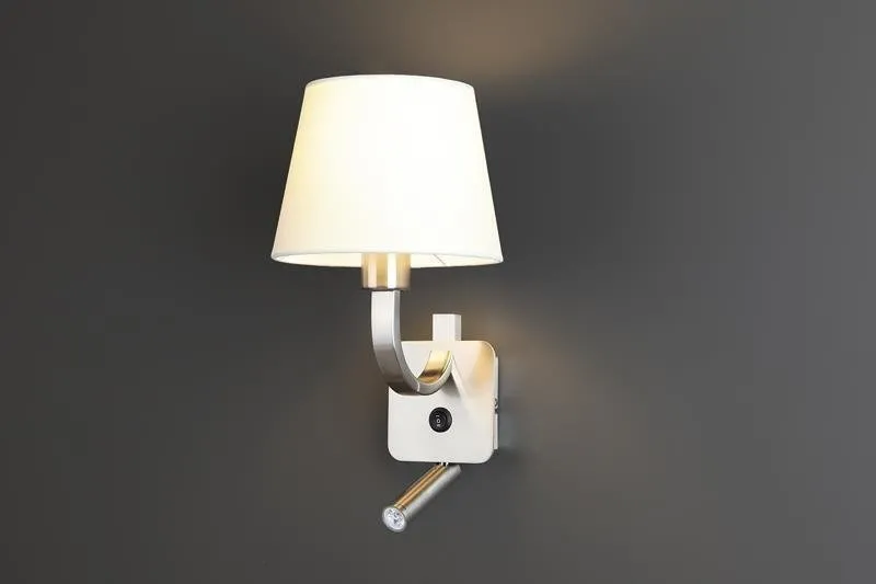 Denver Wandleuchte E27 + LED weiß W0191 Maxlight