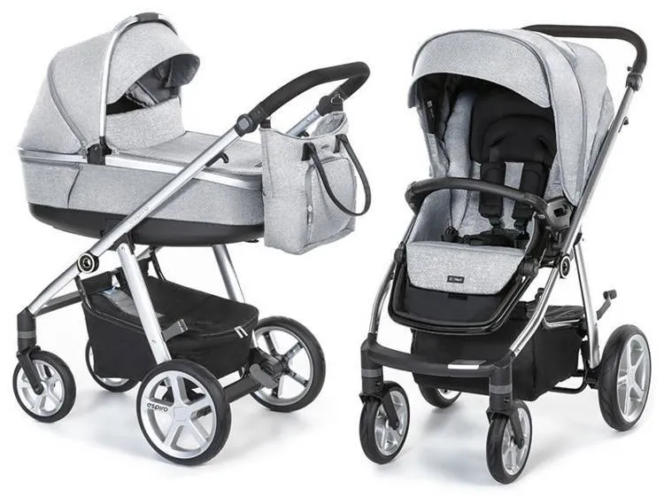 Espiro Next 2-in-1 Tiefschläfer Kinderwagen Melange Grau Center 2.1 Air