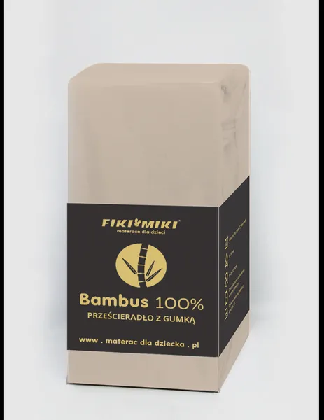 Fiki Miki Bambus Laken Beige 90x40 cm