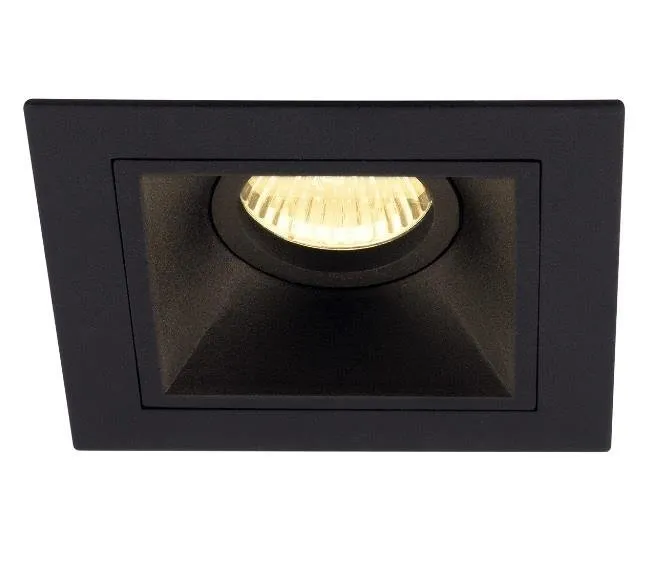 Hit I GU10 quadratische Unterputzlampe schwarz H0090 Maxlight