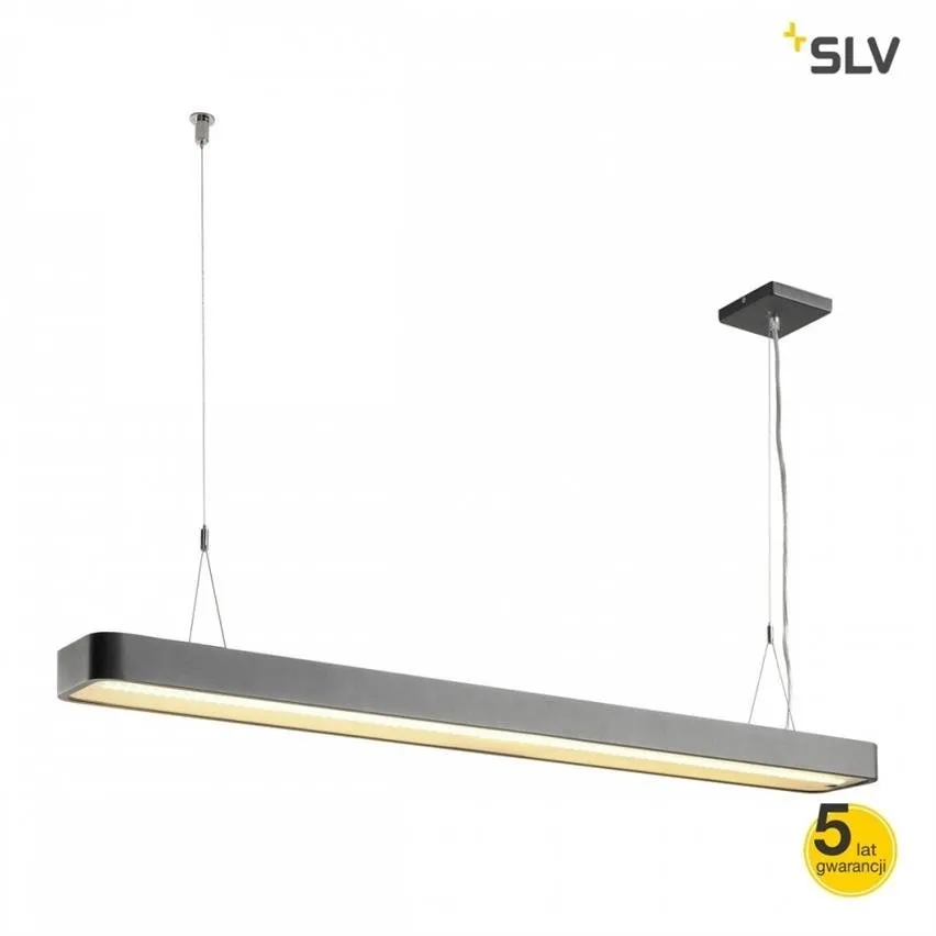 Innen-Pendelleuchte WORKLIGHT PLUS DALI LED 48W 3000K 3600lm/1920lm rechteckig anthrazit Spotline