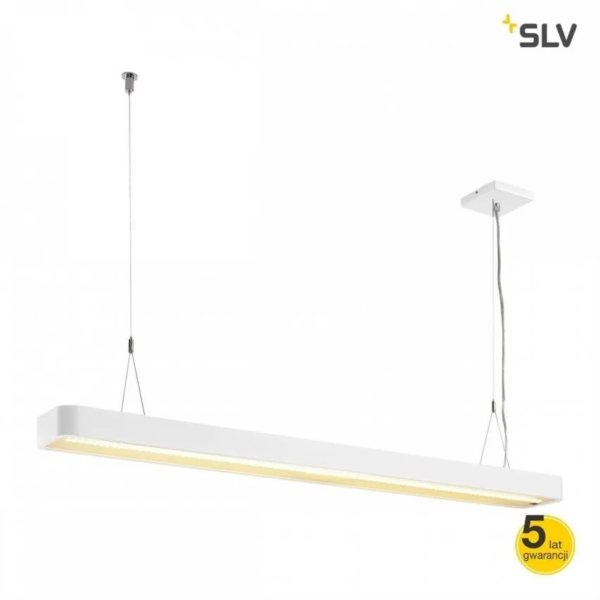 Innen-Pendelleuchte WORKLIGHT PLUS DALI LED 48W 3000K 3600lm/1920lm rechteckig weiß Spotline