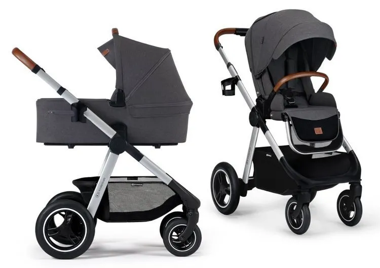 Kinderkraft Everyday 2-in-1 Mehrzweck-Kinderwagen Dunkelgrau