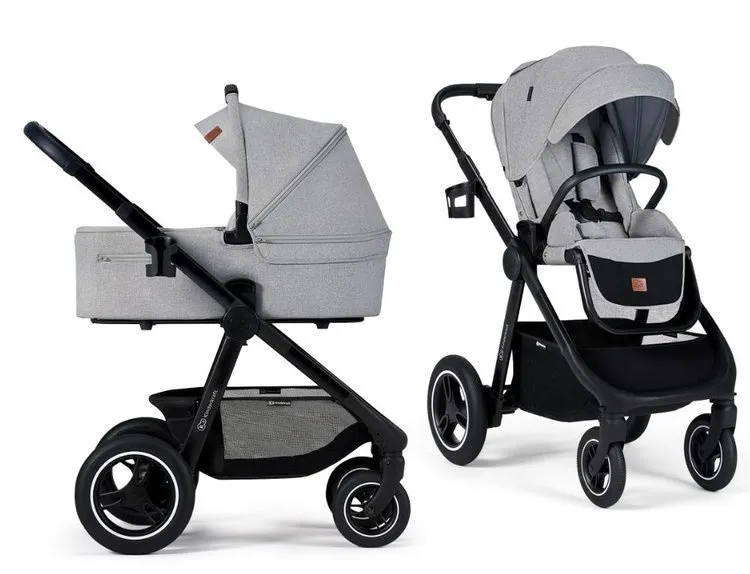 Kinderkraft Everyday 2-in-1 Mehrzweck-Kinderwagen Hellgrau