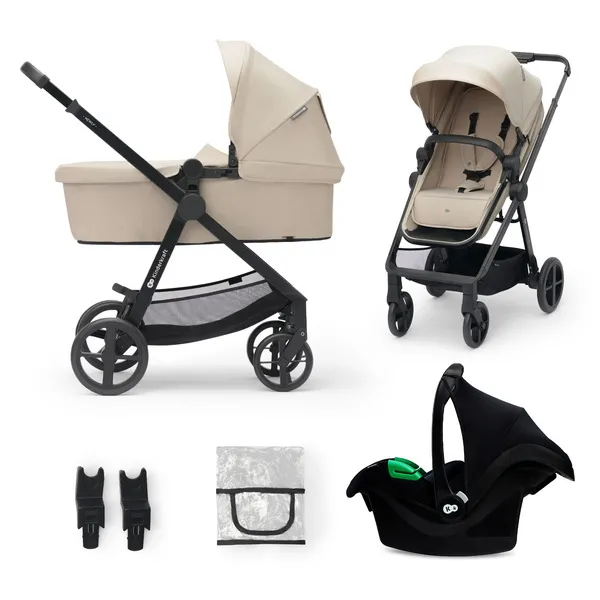 Kinderkraft Newly Mink Pro 3in1 Kinderwagen + Autositz 0-13kg Sand Beige