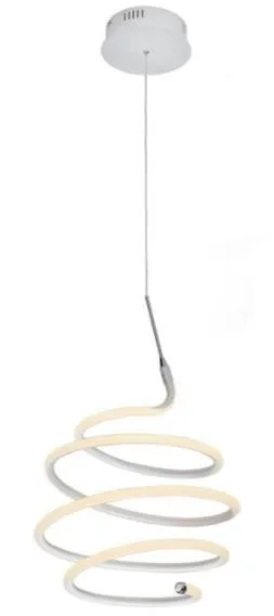 LED Apple 30W 3000K 2100lm Spirale Pendelleuchte weiß P0334 Maxlight