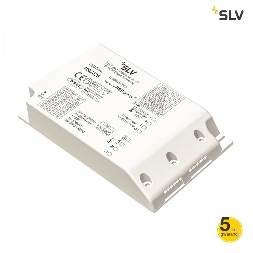 LED-Netzteil 50W 1050mA dimmbar Funktion 1-10 / DALI weiß Spotline