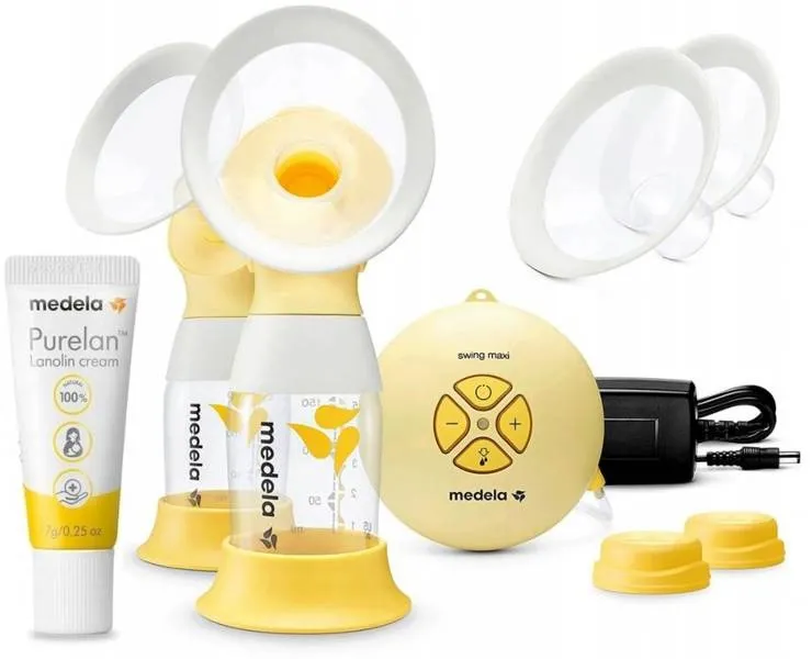Medela Swing Maxi Flex Elektrische Milchpumpe + KOSTENLOSE Purelan Lanolin Salbe für Brustwarzen