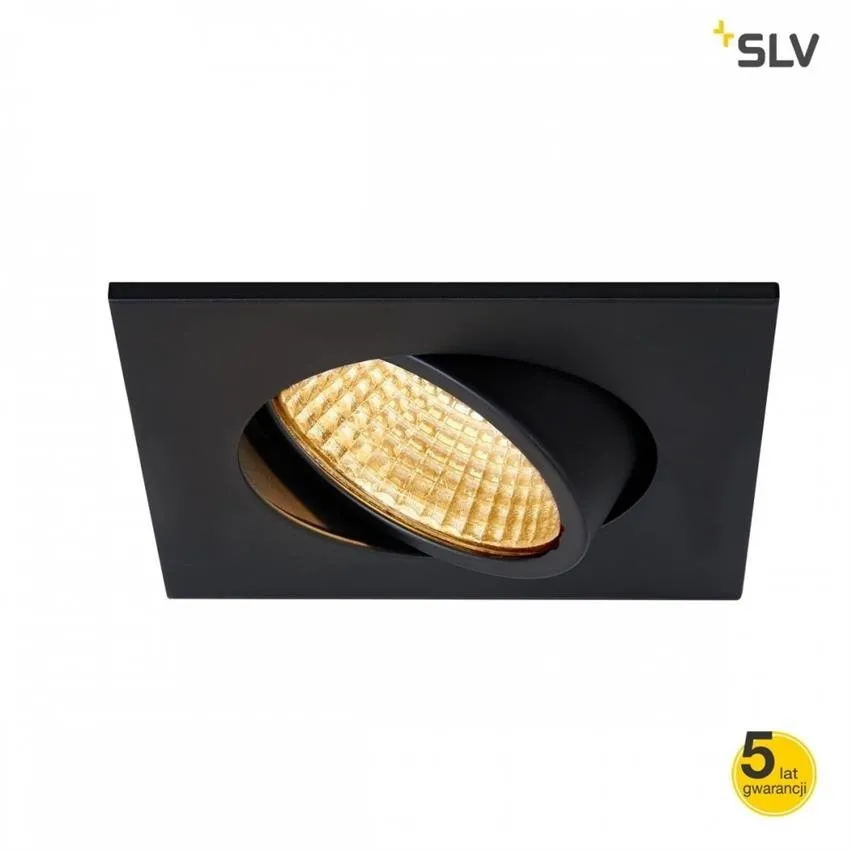 NEW TRIA 68 square 38° 5.3W 300m 2700K schwarz Spotline LED-Deckeneinbauleuchte