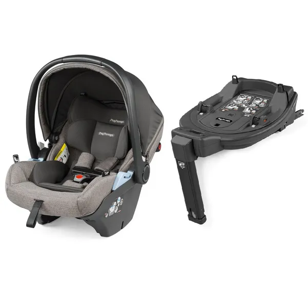 PegPerego Primo Viaggio Lounge Autositz 0-13kg + Twist Base City Grey