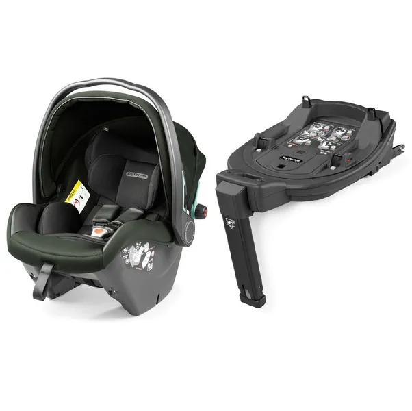 PegPerego Primo Viaggio SLK Autositz 0-13kg + Basis Twist Grün